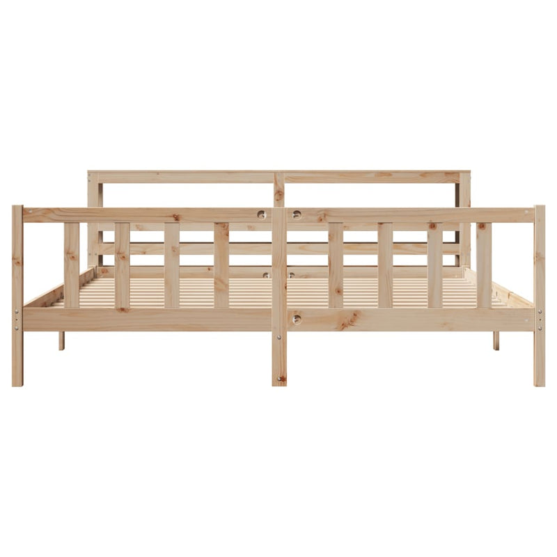 vidaXL tömör fenyőfa ágy matrac nélkül 200 x 200 cm