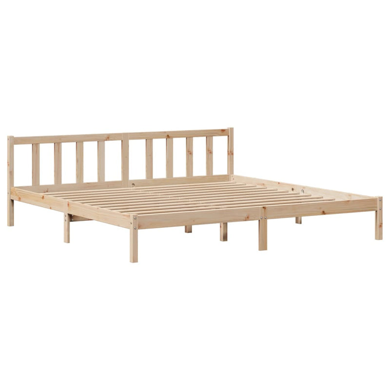 vidaXL tömör fenyőfa ágy matrac nélkül 200 x 200 cm