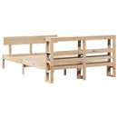 vidaXL tömör fenyőfa ágy matrac nélkül 150x200 cm