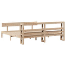 vidaXL tömör fenyőfa ágy matrac nélkül 200 x 200 cm