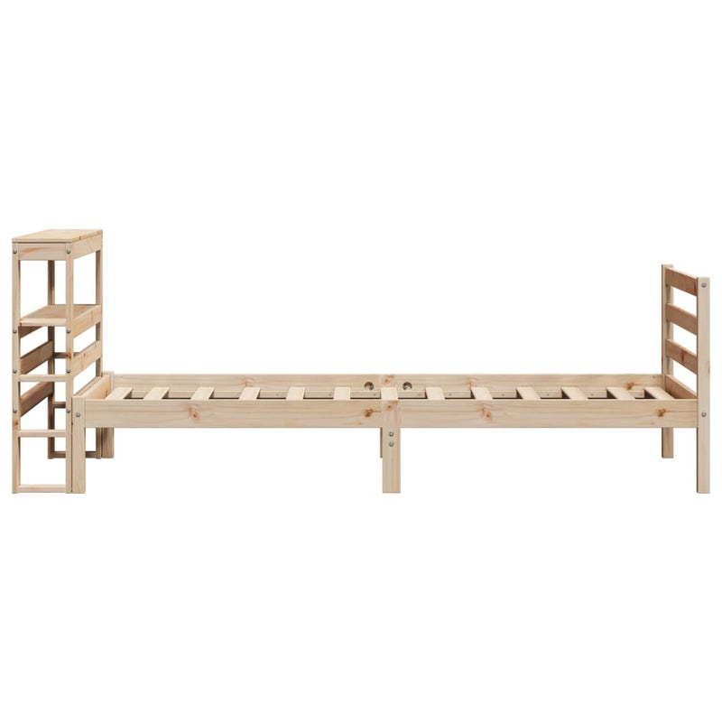 vidaXL tömör fenyőfa ágykeret matrac nélkül 90 x 190 cm