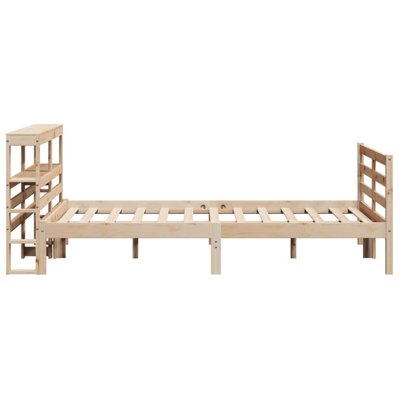 vidaXL tömör fenyőfa ágy matrac nélkül 120 x 190 cm