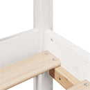 vidaXL fehér tömör fenyőfa ágy matrac nélkül 120 x 190 cm