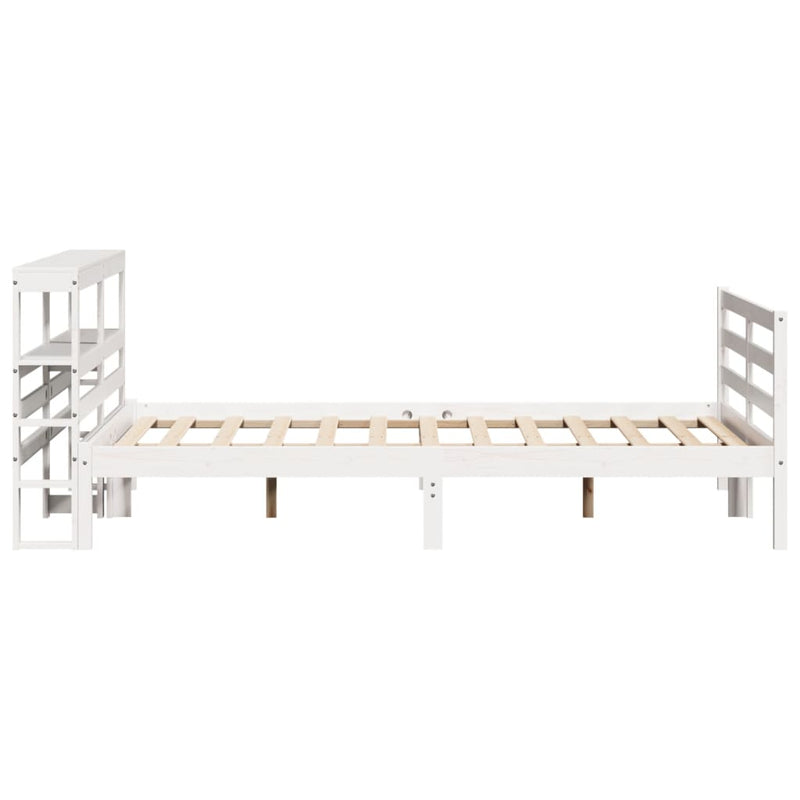 vidaXL fehér tömör fenyőfa ágy matrac nélkül 120 x 200 cm