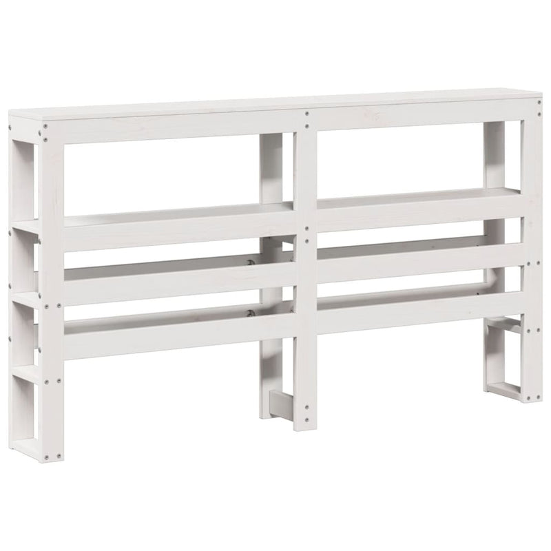 vidaXL fehér tömör fenyőfa ágy matrac nélkül 120 x 200 cm