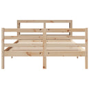 vidaXL tömör fenyőfa ágy matrac nélkül 150x200 cm