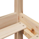 vidaXL tömör fenyőfa ágy matrac nélkül 150x200 cm