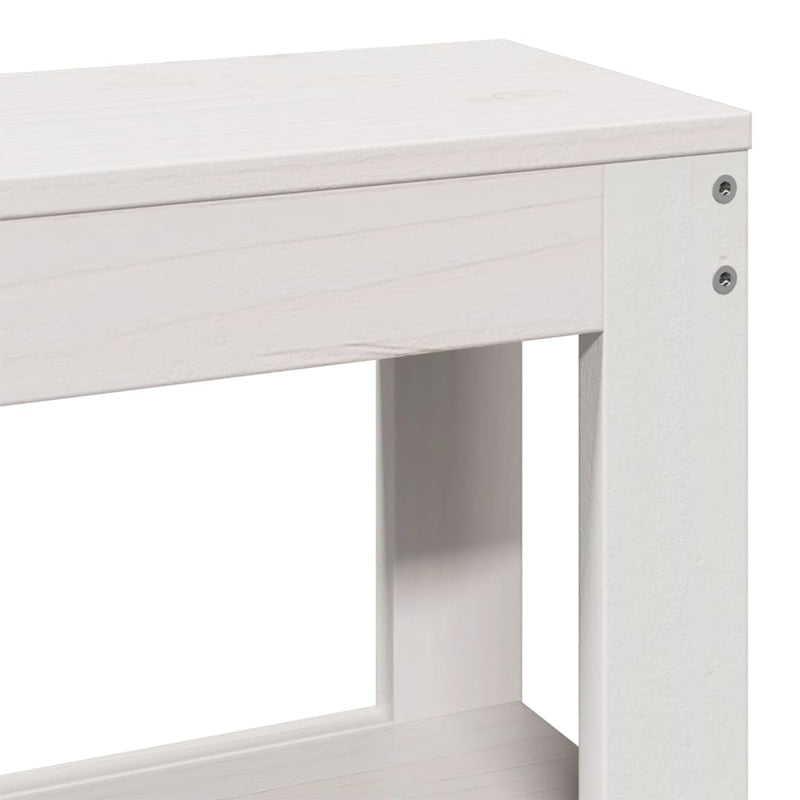 vidaXL fehér tömör fenyőfa ágy matrac nélkül 160 x 200 cm