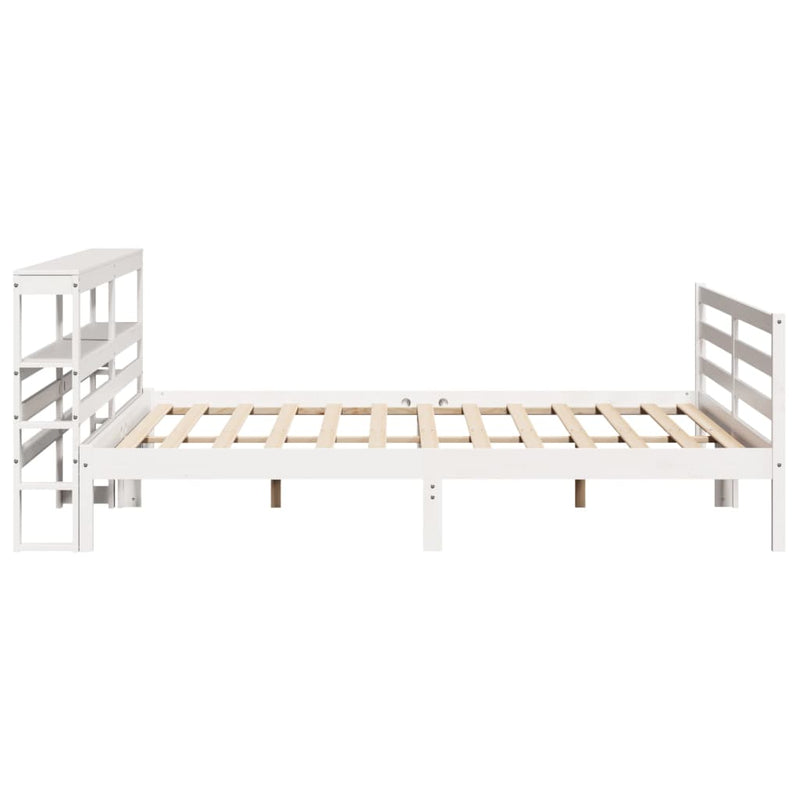 vidaXL fehér tömör fenyőfa ágy matrac nélkül 180 x 200 cm