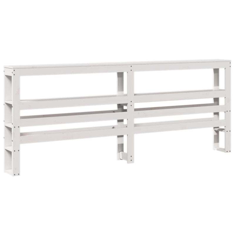 vidaXL fehér tömör fenyőfa ágy matrac nélkül 180 x 200 cm