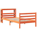 vidaXL viaszbarna tömör fenyőfa ágy matrac nélkül 75 x 190 cm