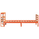 vidaXL viaszbarna tömör fenyőfa ágy matrac nélkül 75 x 190 cm