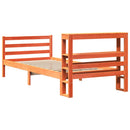 vidaXL viaszbarna tömör fenyőfa ágy matrac nélkül 75 x 190 cm
