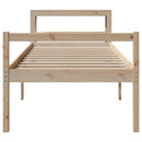 vidaXL tömör fenyőfa ágy időseknek fejtámlával 90 x 190 cm