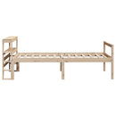 vidaXL tömör fenyőfa ágy időseknek fejtámlával 90 x 190 cm