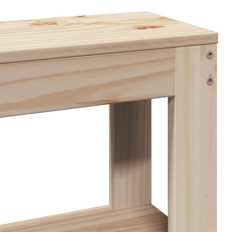 vidaXL tömör fenyőfa ágy időseknek fejtámlával 120 x 190 cm