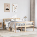 vidaXL tömör fenyőfa ágy időseknek fejtámlával 140 x 200 cm