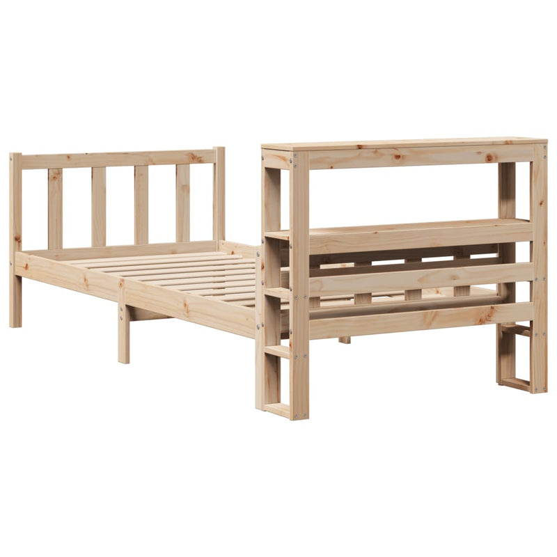 vidaXL tömör fenyőfa ágy matrac nélkül 100 x 200 cm