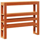 vidaXL viaszbarna tömör fenyőfa ágykeret fejtámlával 75 x 190 cm