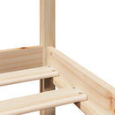 vidaXL tömör fenyőfa ágykeret fejtámlával 90 x 190 cm