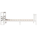 vidaXL fehér ágykeret fejtámlával matrac nélkül 90x200 cm