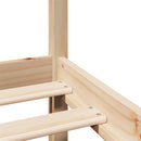 vidaXL tömör fenyőfa ágykeret fejtámlával 120 x 200 cm