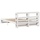 vidaXL fehér ágykeret fejtámlával matrac nélkül 120x200 cm