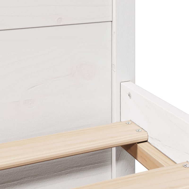 vidaXL fehér ágykeret fejtámlával matrac nélkül 90x200 cm