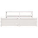 vidaXL fehér ágykeret fejtámlával matrac nélkül 180x200 cm