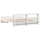 vidaXL fehér ágykeret fejtámlával matrac nélkül 180x200 cm