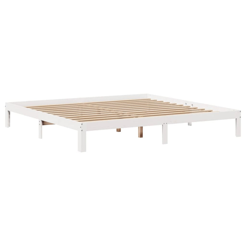 vidaXL fehér ágykeret fejtámlával matrac nélkül 180x200 cm