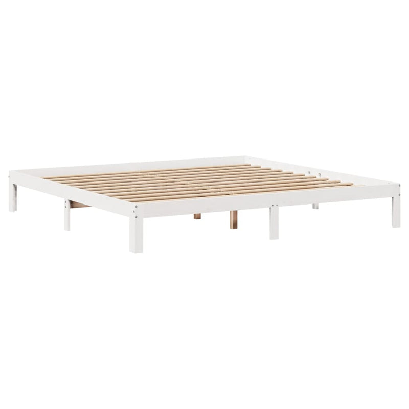 vidaXL fehér ágykeret fejtámlával matrac nélkül 200x200 cm