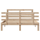 vidaXL fenyőfa ágykeret fejtámlával 150x200 cm