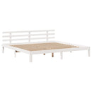 vidaXL fehér ágykeret fejtámlával matrac nélkül 200x200 cm