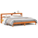 vidaXL viaszbarna tömör fenyőfa ágy matrac nélkül 200 x 200 cm