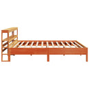 vidaXL viaszbarna tömör fenyőfa ágy matrac nélkül 200 x 200 cm