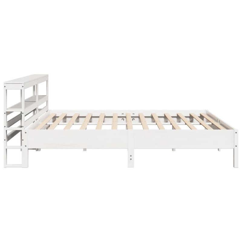 vidaXL fehér tömör fenyőfa ágy matrac nélkül 180 x 200 cm