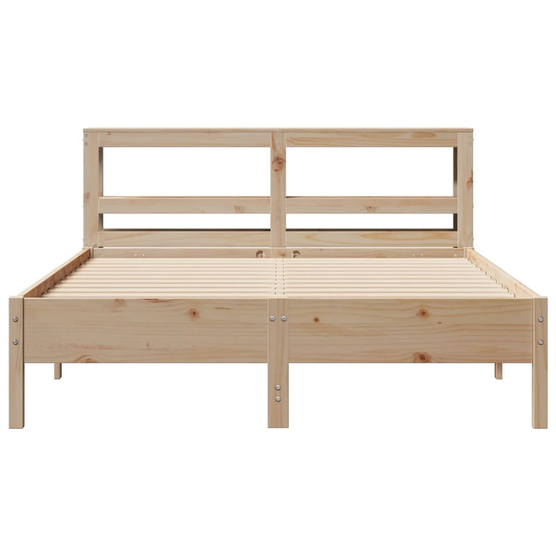 vidaXL tömör fenyőfa ágy matrac nélkül 160 x 200 cm