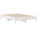 vidaXL fehér tömör fenyőfa ágy matrac nélkül 150 x 200 cm