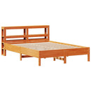 vidaXL viaszbarna tömör fenyőfa ágy matrac nélkül 150 x 200 cm