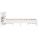 vidaXL fehér tömör fenyőfa ágy matrac nélkül 120 x 200 cm