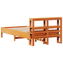 vidaXL viaszbarna tömör fenyőfa ágy matrac nélkül 120 x 200 cm