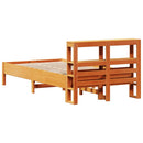vidaXL viaszbarna tömör fenyőfa ágy matrac nélkül 100 x 200 cm
