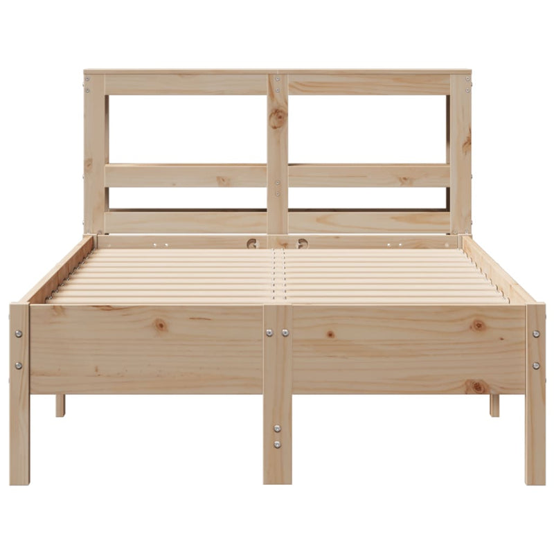 vidaXL tömör fenyőfa ágy matrac nélkül 90 x 200 cm