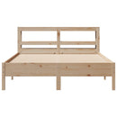 vidaXL tömör fenyőfa ágy matrac nélkül 140 x 190 cm