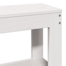vidaXL fehér tömör fenyőfa ágy matrac nélkül 140x190 cm