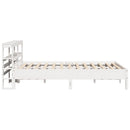 vidaXL fehér tömör fenyőfa ágy matrac nélkül 135 x 190 cm