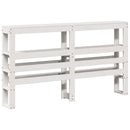 vidaXL fehér tömör fenyőfa ágy matrac nélkül 135 x 190 cm