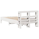 vidaXL fehér tömör fenyőfa ágy matrac nélkül 120 x 190 cm