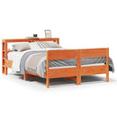 vidaXL viaszbarna tömör fenyőfa ágy matrac nélkül 160 x 200 cm